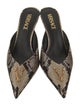 Versace Snakeskin Animal Print Mules