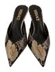 Versace Patent Leather Animal Print Mules