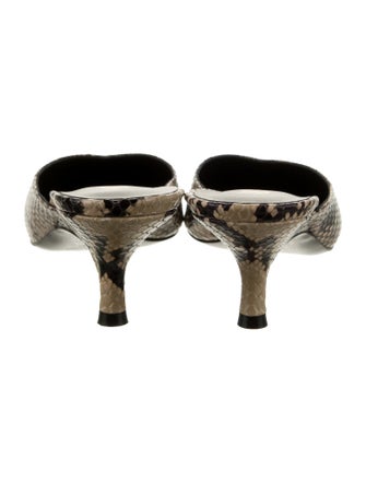 Versace Patent Leather Animal Print Mules