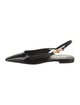 Versace Patent Leather Slingback Flats