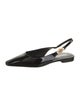 Versace Patent Leather Slingback Flats