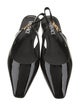 Versace Patent Leather Slingback Flats