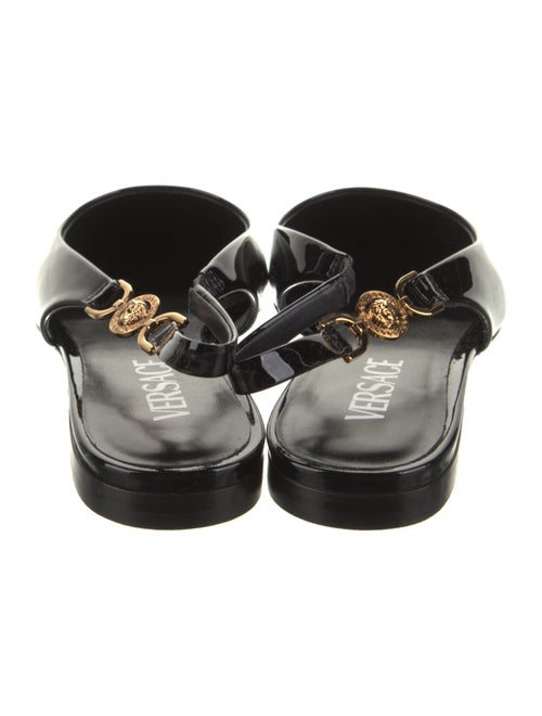 Versace Patent Leather Slingback Flats
