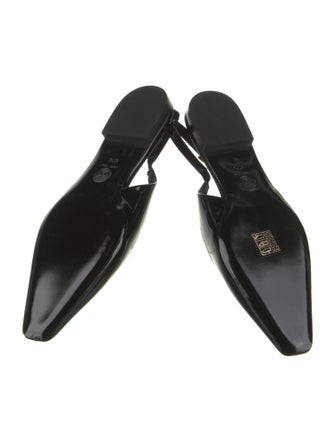 Versace Patent Leather Slingback Flats