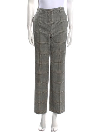 Versace Virgin Wool Wide Leg Pants