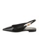 Versace Patent Leather Slingback Flats