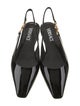 Versace Patent Leather Slingback Flats