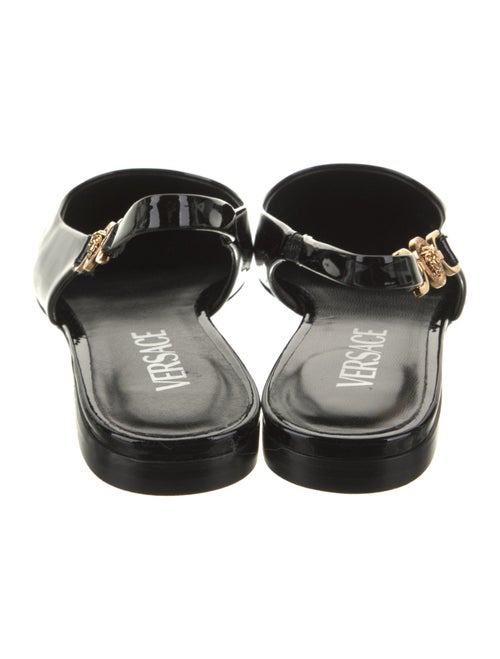 Versace Patent Leather Slingback Flats