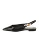 Versace Patent Leather Slingback Flats