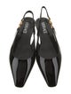 Versace Patent Leather Slingback Flats