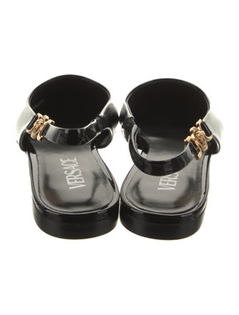 Versace Patent Leather Slingback Flats