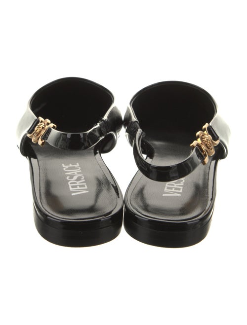 Versace Patent Leather Slingback Flats