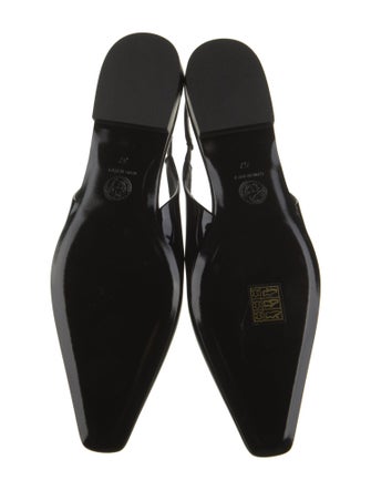 Versace Patent Leather Slingback Flats