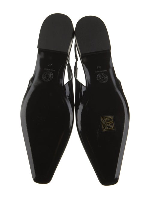 Versace Patent Leather Slingback Flats