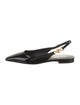 Versace Patent Leather Slingback Flats