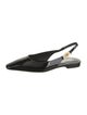 Versace Patent Leather Slingback Flats