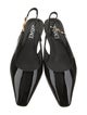 Versace Patent Leather Slingback Flats