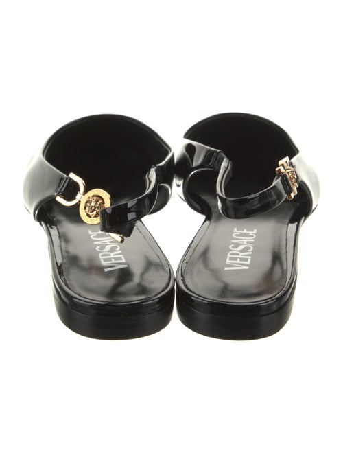 Versace Patent Leather Slingback Flats