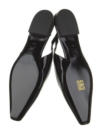 Versace Patent Leather Slingback Flats