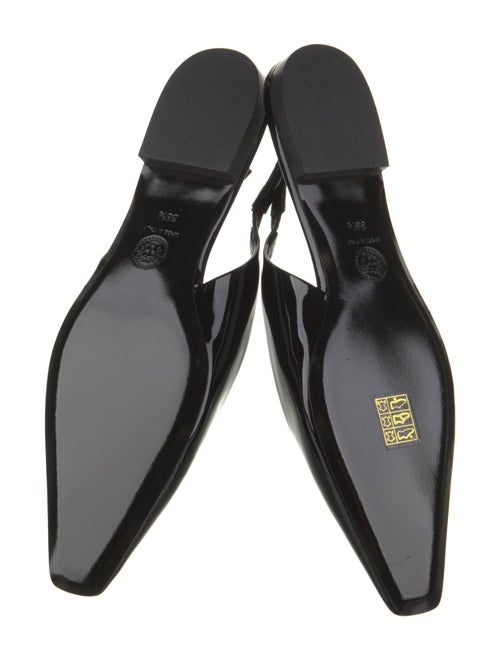 Versace Patent Leather Slingback Flats