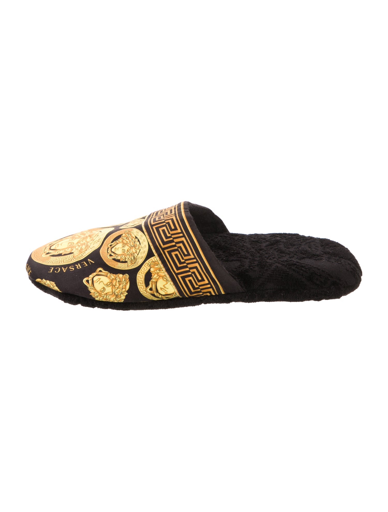 Versace Terry Cloth Printed Mules