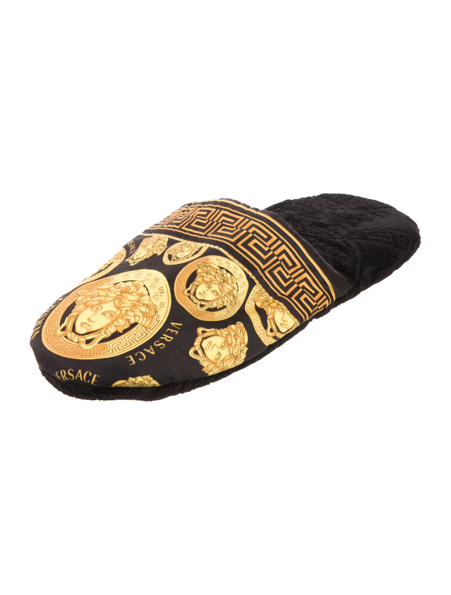 Versace Terry Cloth Printed Mules