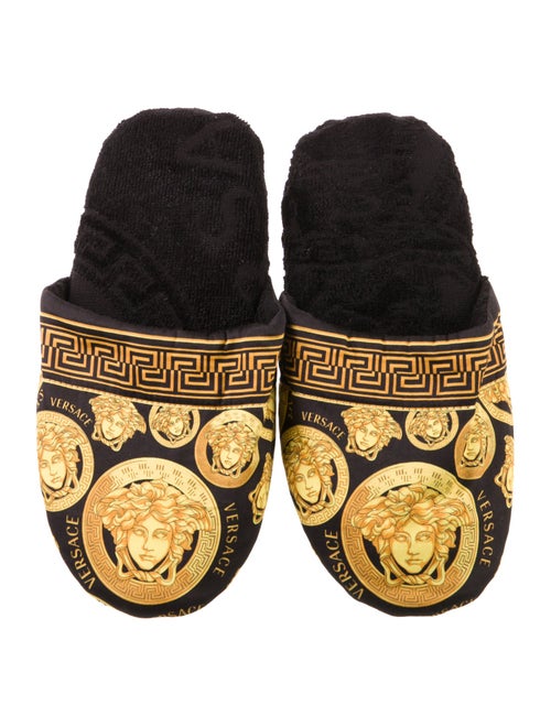 Versace Terry Cloth Printed Mules