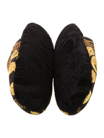 Versace Terry Cloth Printed Mules