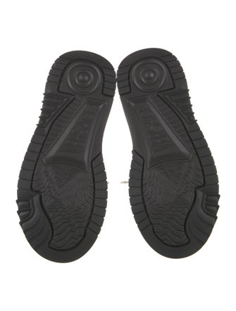 Versace Leather Lasercut Accents Sneakers