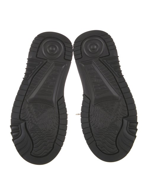Versace Leather Lasercut Accents Sneakers