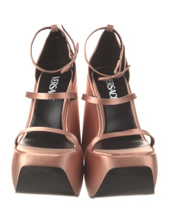 Versace Medusa Insignia Satin Sandals