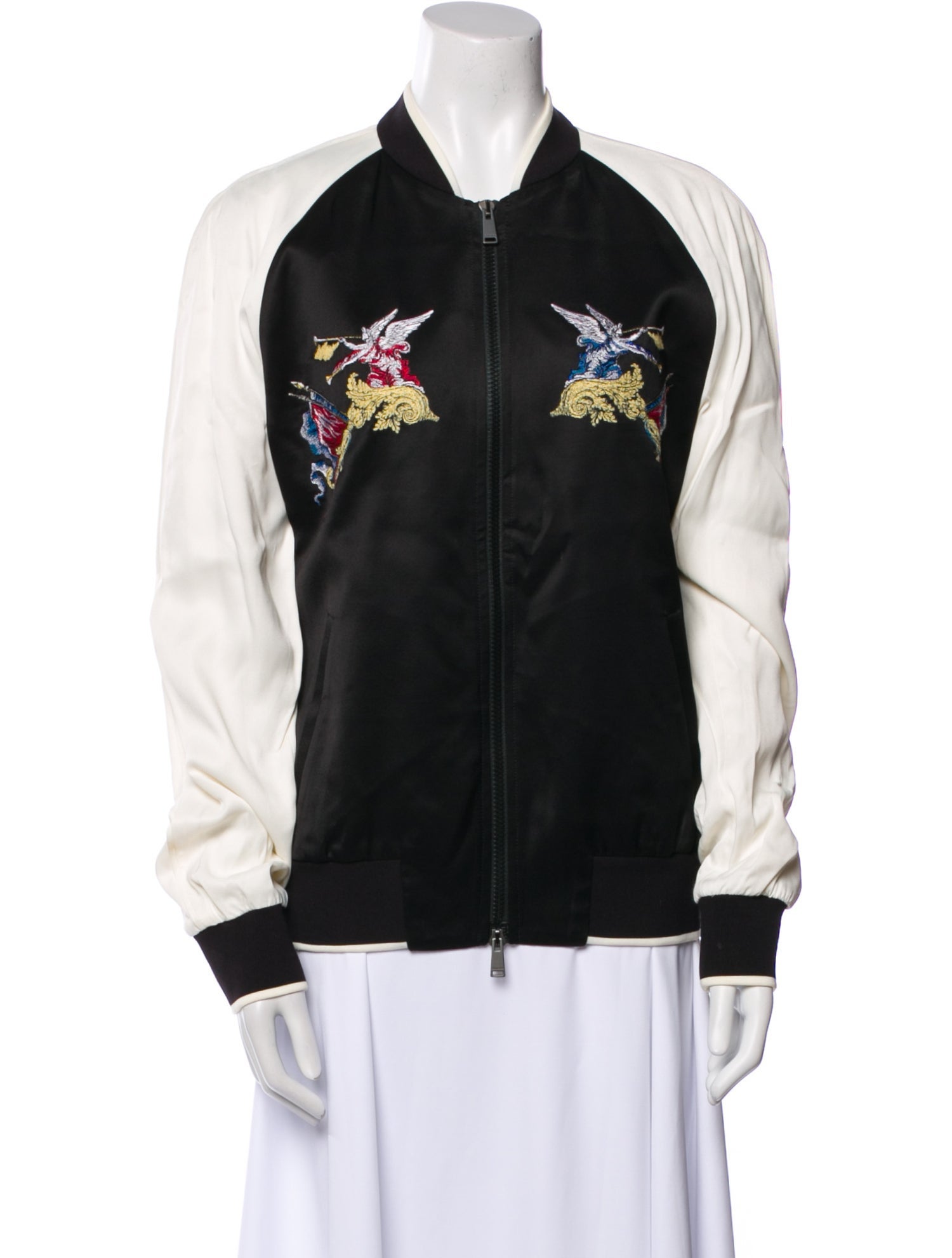 Versace Floral Print Bomber Jacket