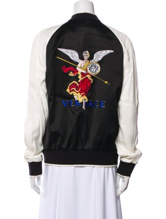 Versace Floral Print Bomber Jacket