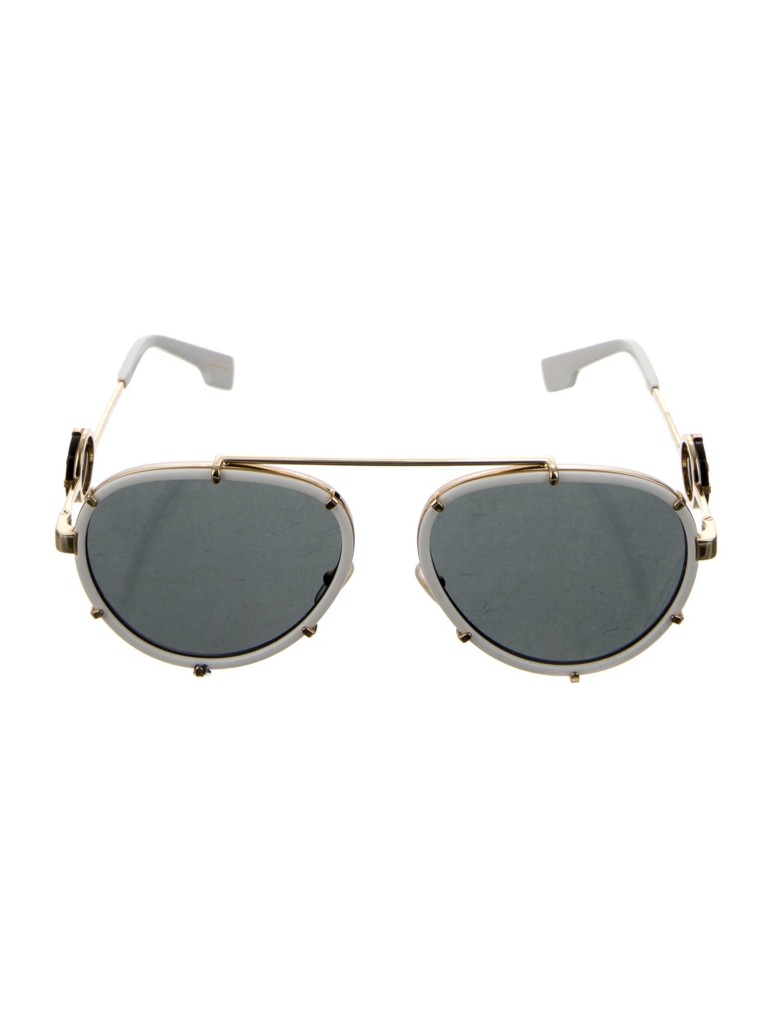 Versace Aviator Mirrored Sunglasses