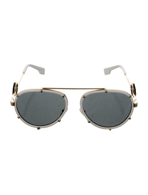 Versace Aviator Mirrored Sunglasses