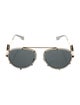 Versace Aviator Mirrored Sunglasses
