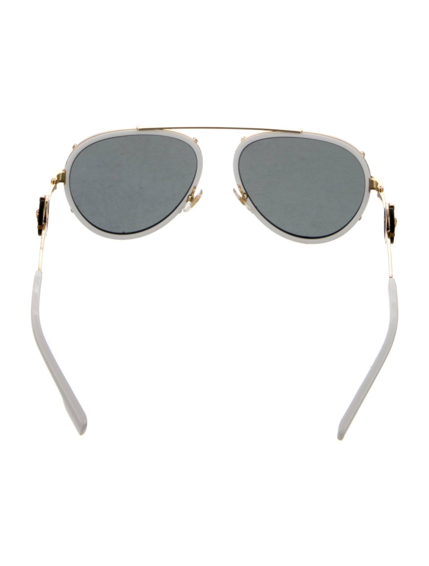 Versace Aviator Mirrored Sunglasses