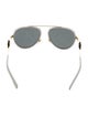 Versace Aviator Mirrored Sunglasses