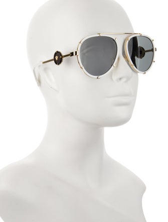 Versace Aviator Mirrored Sunglasses