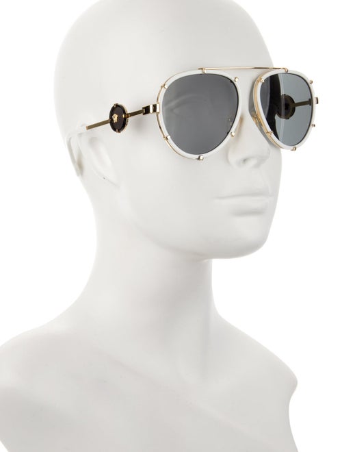 Versace Aviator Mirrored Sunglasses