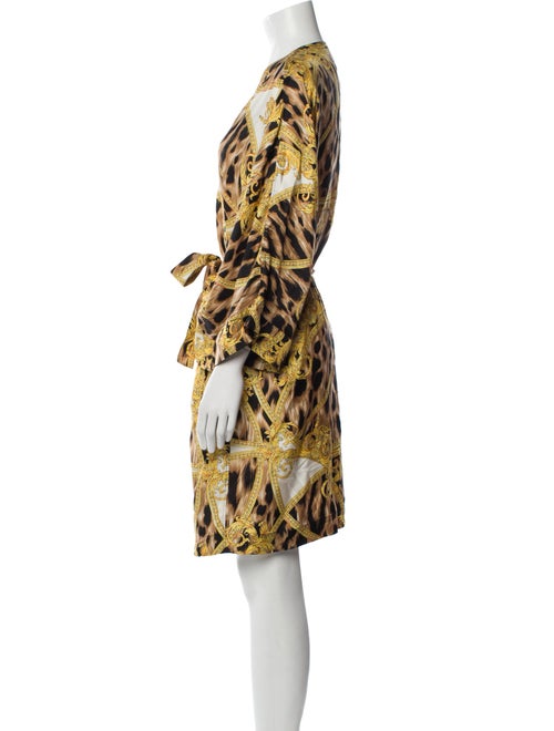 Versace Silk Printed Robe