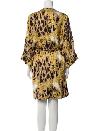 Versace Silk Printed Robe