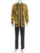 Versace Barocco Print Plaid Print Shirt