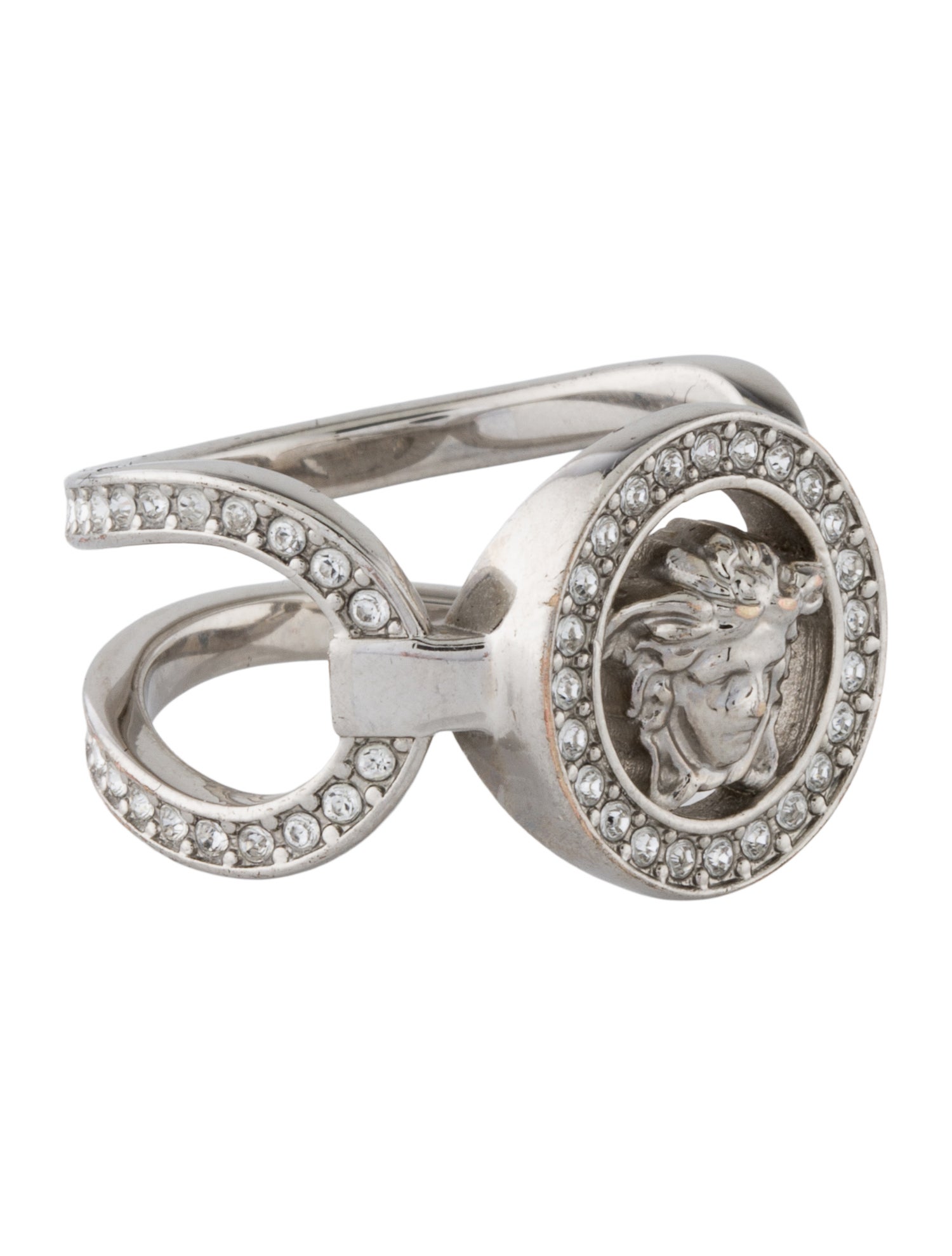 Versace Crystal Medusa '95 Cocktail Ring