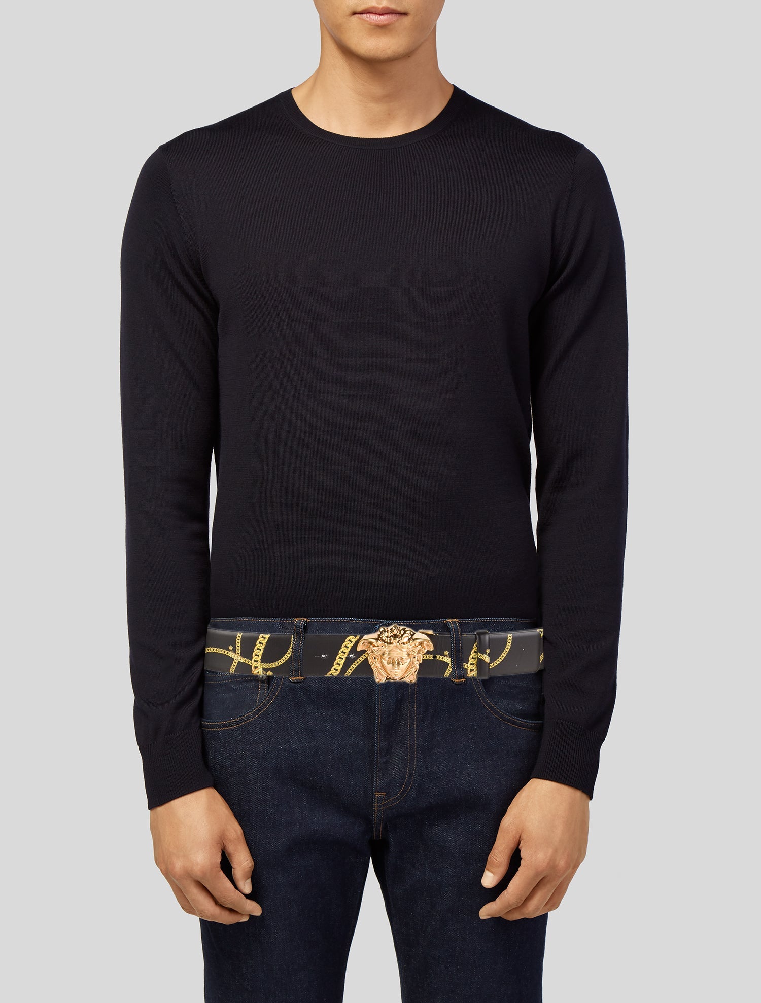 Versace Leather Waist Belt