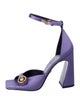 Versace Satin Crystal Embellishments Sandals