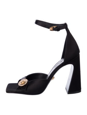 Versace Medusa Insignia Satin Sandals