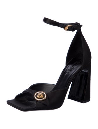 Versace Medusa Insignia Satin Sandals