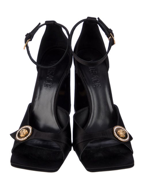 Versace Medusa Insignia Satin Sandals