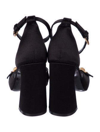 Versace Medusa Insignia Satin Sandals